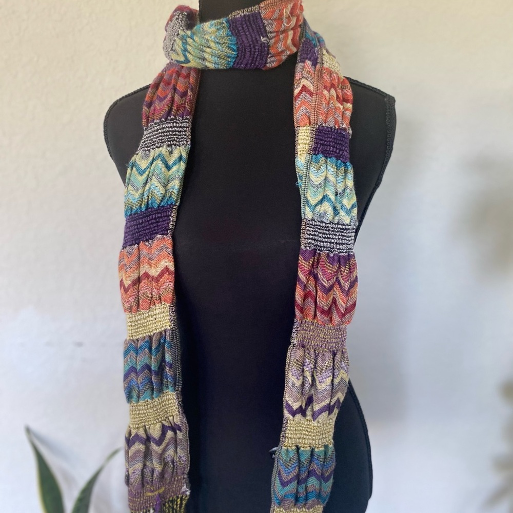 Y2K Apt. 9 Multicolor Fringe Scarf - Picture 2 of 3